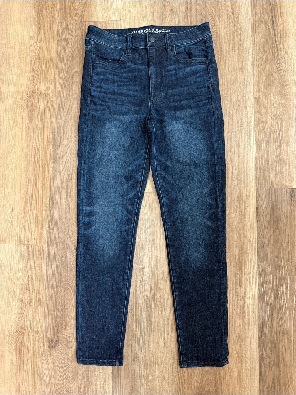 American Eagle Super Hugh Rise Jegging Skinny Jeans Size 6 Short Stretch Denim